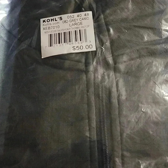 Men's Eddie Bauer Baselayer Quarter-Zip Top *New in Packaging * - Picture 3 of 3